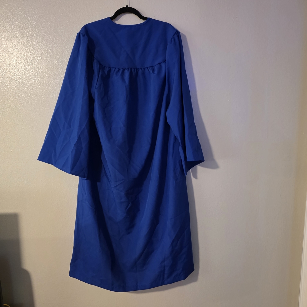 Blue Graduation Gown - Picture 2 of 3